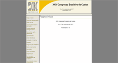 Desktop Screenshot of congressodecustos.com.br